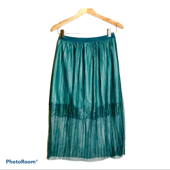 ✨GET IT WATER GREEN CASUAL SKIRT - Picture 1 of 4